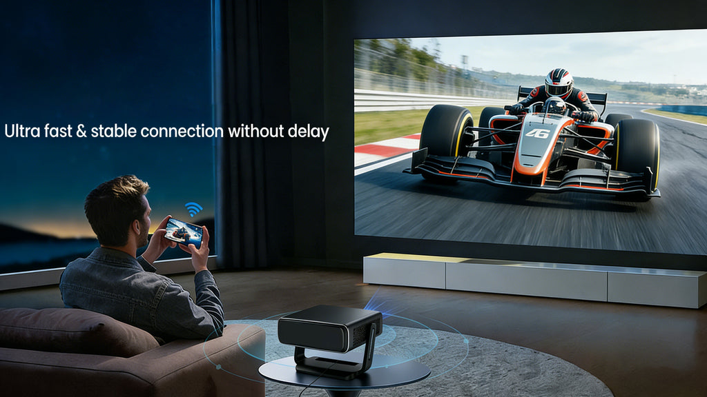 Projector with WiFi and Bluetooth