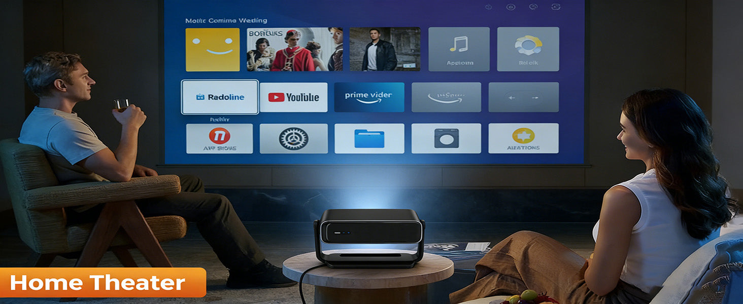 Projector with WiFi and Bluetooth